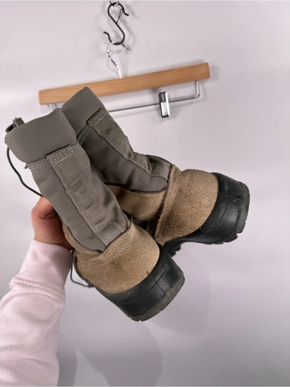 Belleville AFTW Safe To Fly Gore-Tex Suede Combat Boots Tan Green 8.5 W